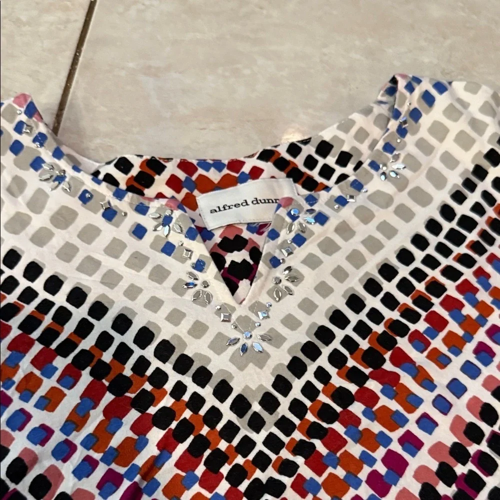 Alfred Dunner Multicolor Geometric Blouses (bundle) - Picture 2 of 2